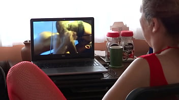 My 58-year-old Latina wife loves masturbating watching porn and huge cocks